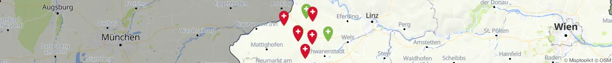 Map view for Pharmacies emergency services nearby Tumeltsham (Ried, Oberösterreich)